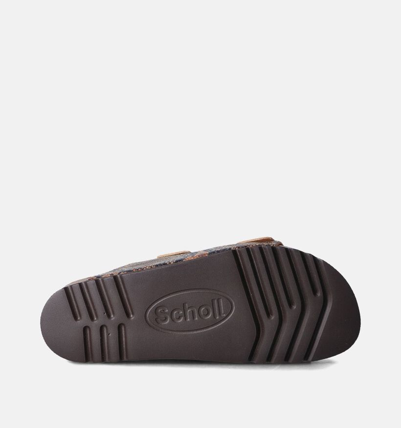 Scholl Josephine Bruine Slippers Croco voor dames (357568)