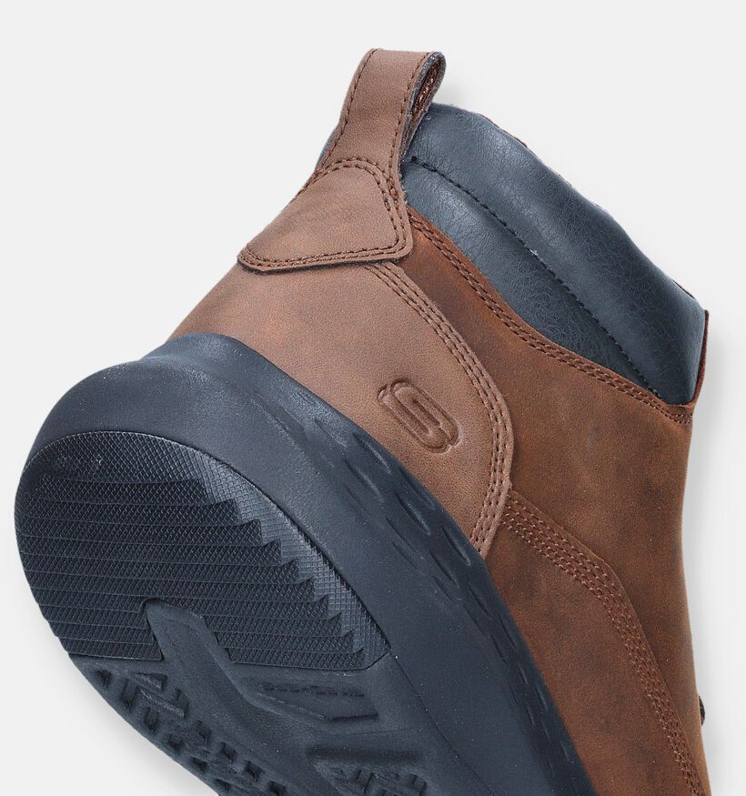 Skechers Parson Ederic Bottines en Cognac pour hommes (345203)