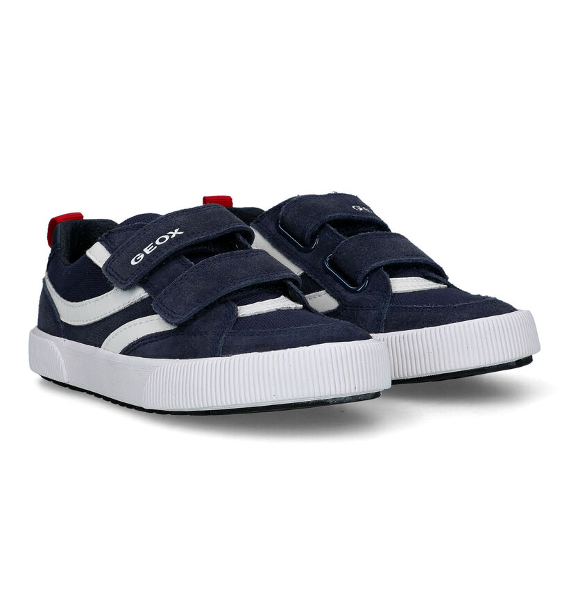 Geox Alphabeet Chaussures à velcro en Bleu pour garçons (326636) - pour semelles orthopédiques