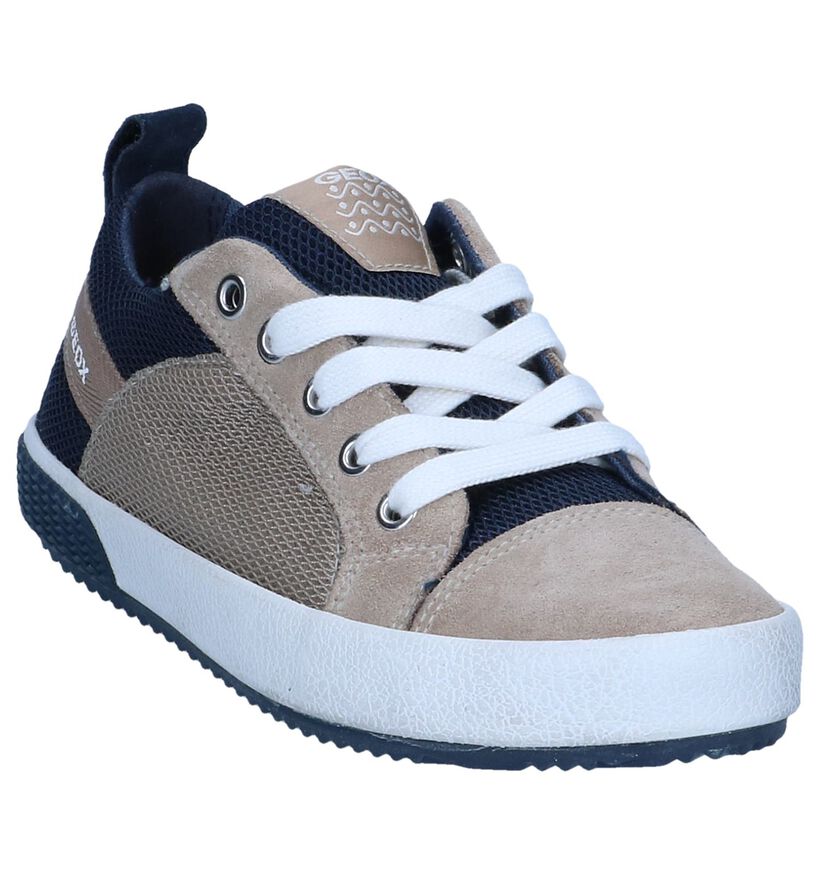 Geox Chaussures basses en Beige foncé en textile (237933)