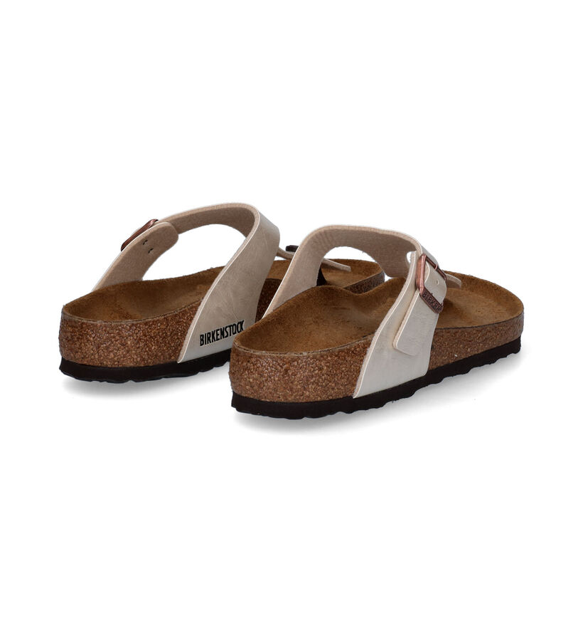 Birkenstock Gizeh Birko-Flor Zwarte Teenslippers voor dames (338058)