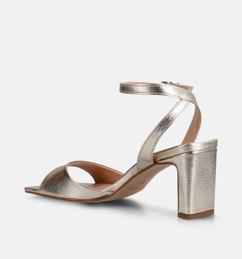 Laurent David Gouden Sandalen met hak voor dames (357881)