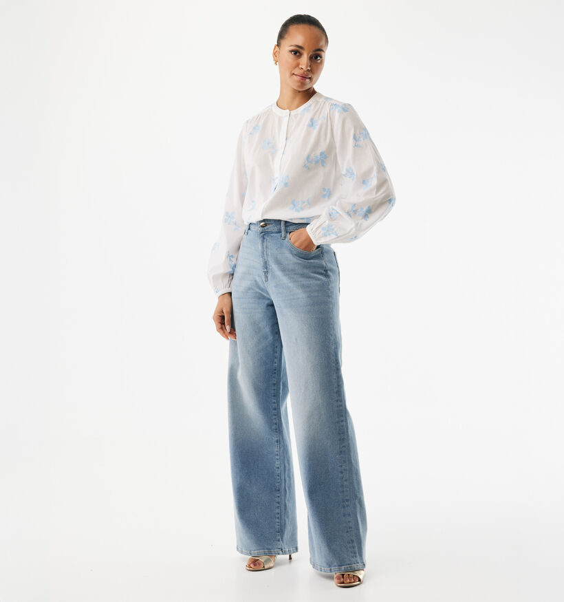 Mexx Flower Embroidery Witte Blouse voor dames (368549)