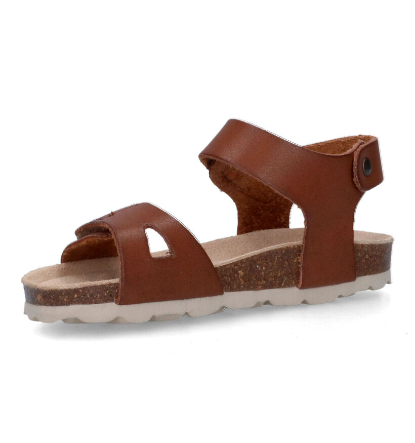 Made in Spain Cognac Sandalen in leer (324588)