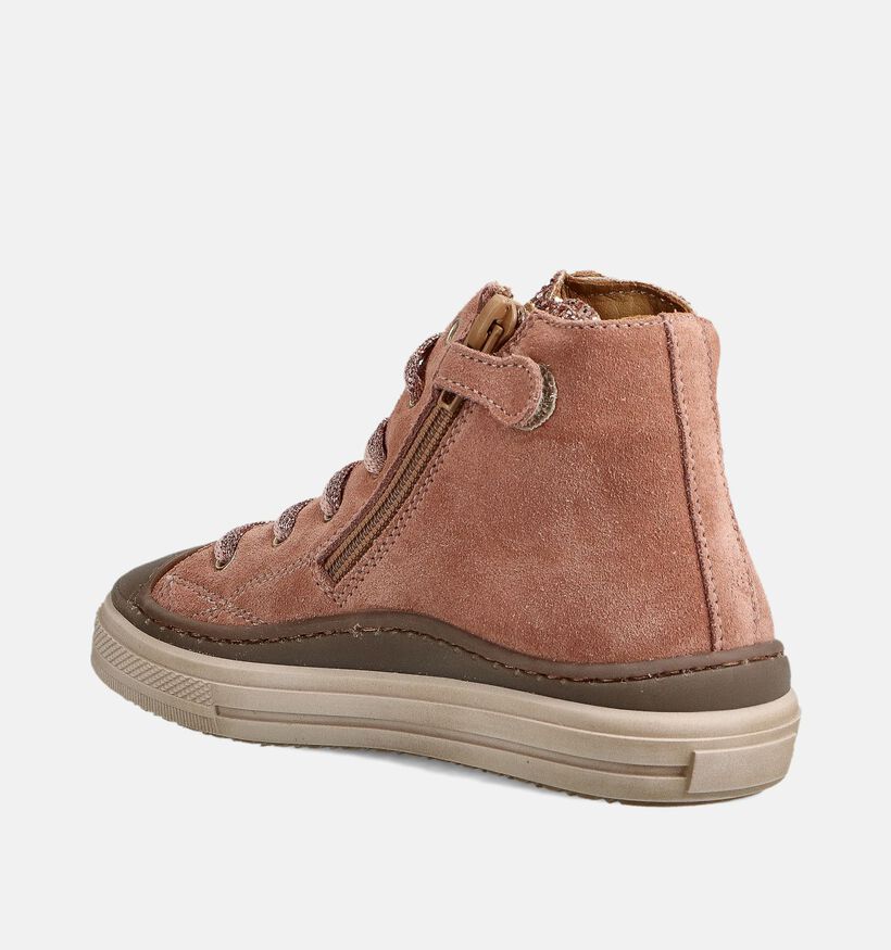 STONES and BONES Laris Roze Hoge Sneakers voor meisjes (363944) - geschikt voor steunzolen