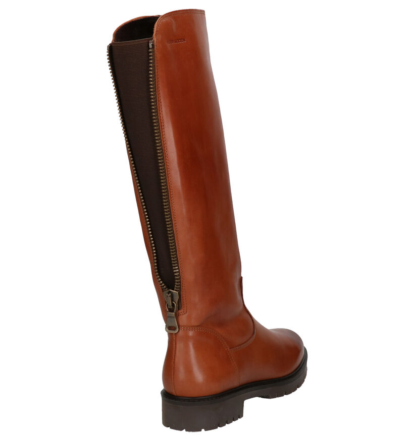 River Woods Salie Bottes en Cognac en cuir (260302)