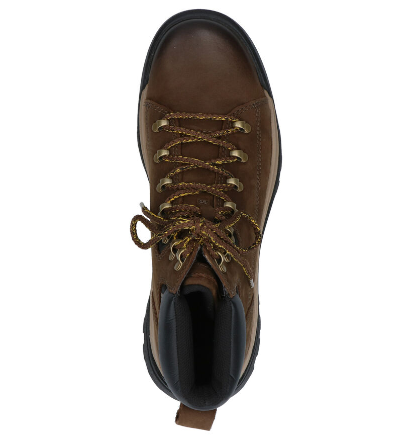 Caterpillar Bottines en Brun clair en cuir (256181)