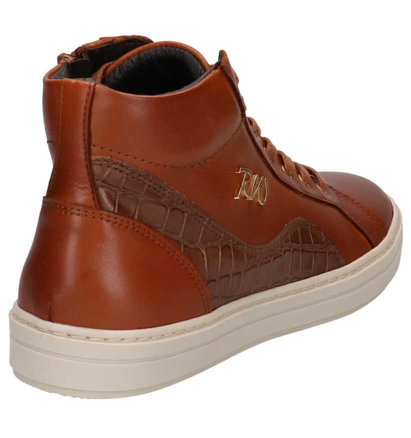 River Woods Eddie Baskets en Noir en cuir (281965)
