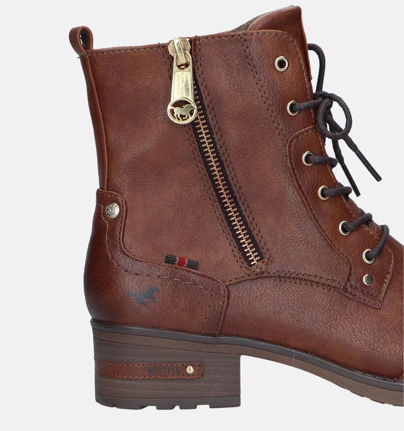 Mustang Boots à lacets en Marron pour femmes (345413)