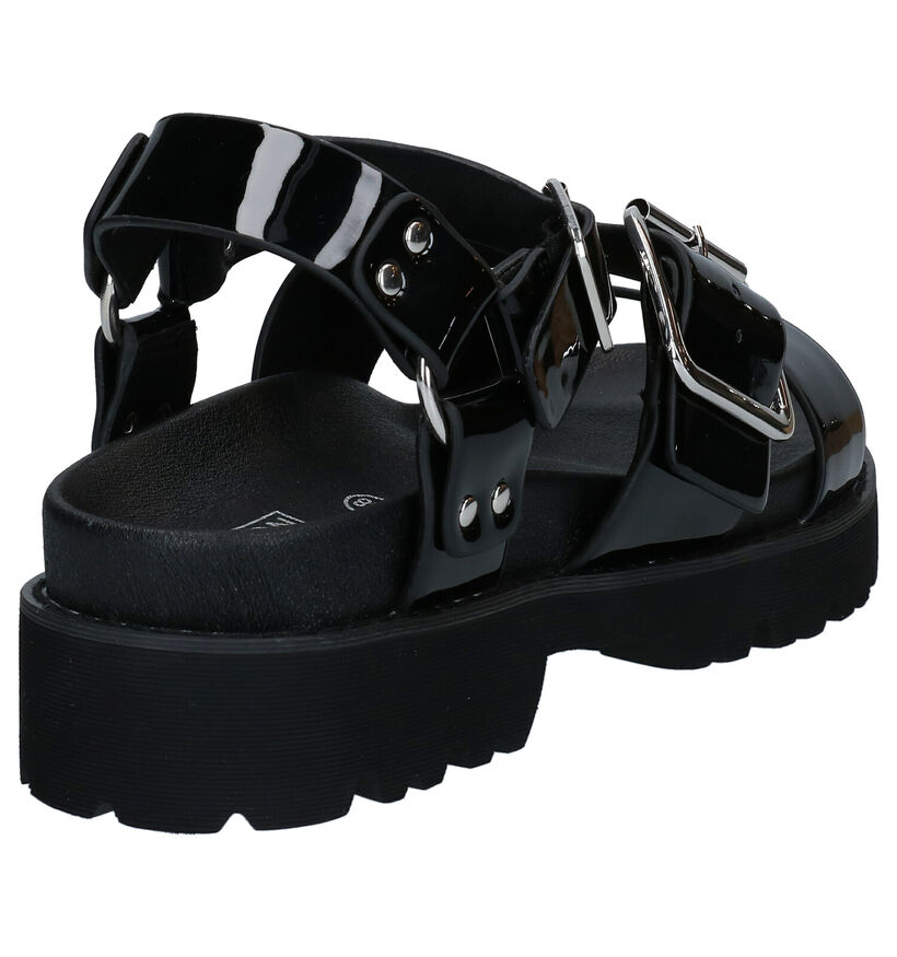 No Name June Ankle Zwarte Sandalen voor dames (290180)