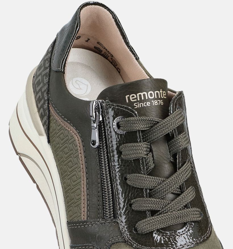 Remonte Groene Rits-Veterschoenen voor dames (360399) - geschikt voor steunzolen