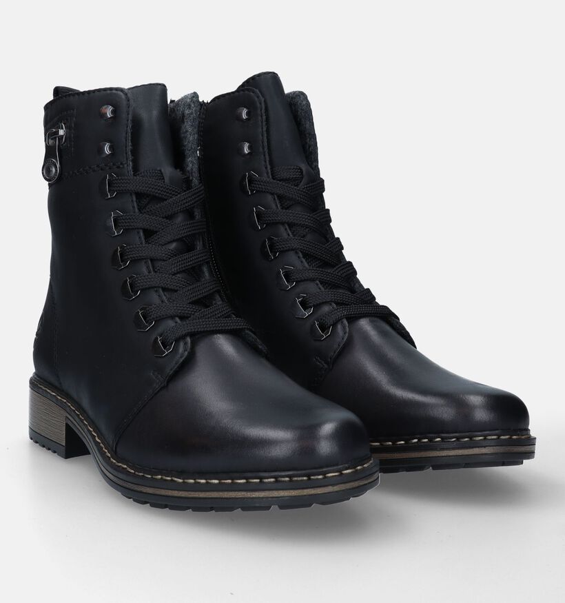 Rieker Boots à lacets en Noir pour femmes (331619)