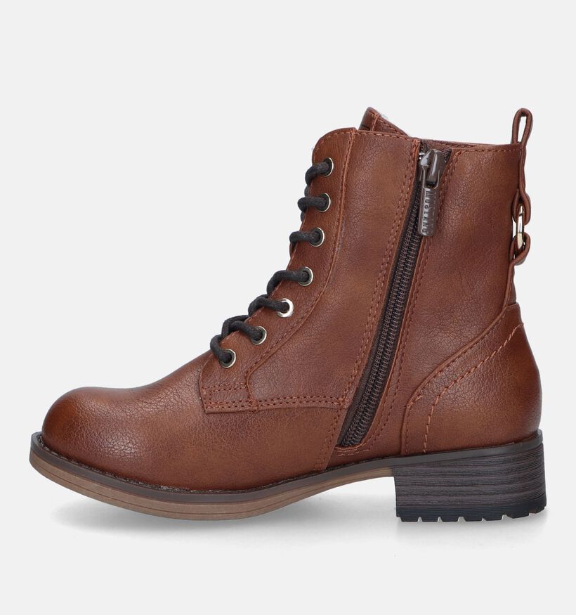 Mustang Bottines robustes en Bleu pour filles (345604)