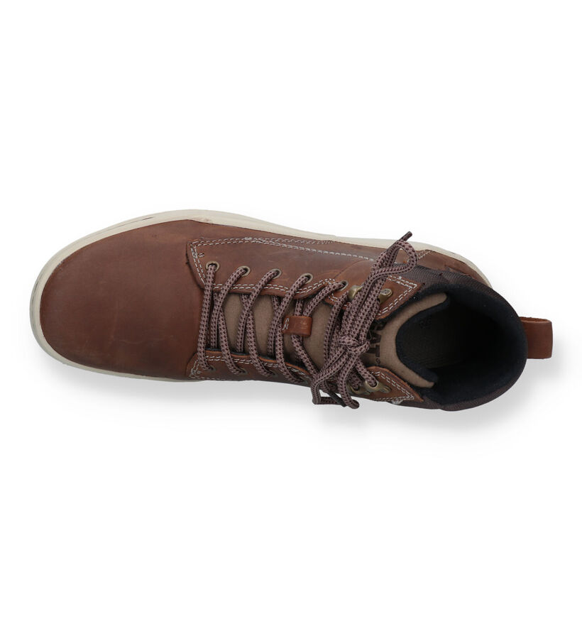 Caterpillar Colfax Bottines en Cognac pour hommes (329666) - pour semelles orthopédiques