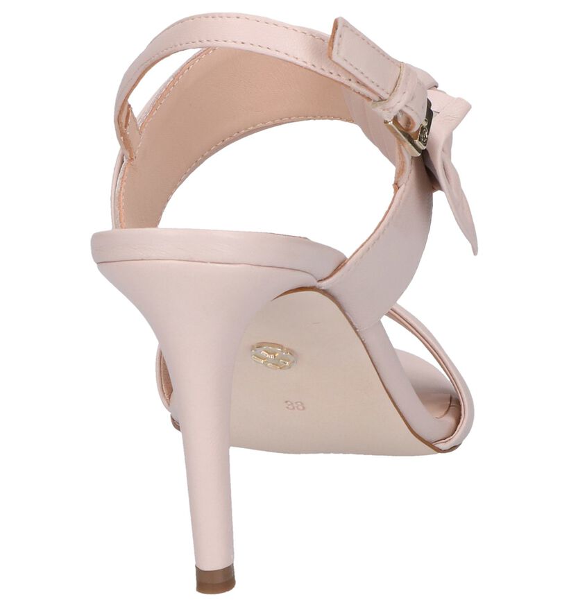 Carmens Sandales à talons en Nude en cuir (254228)