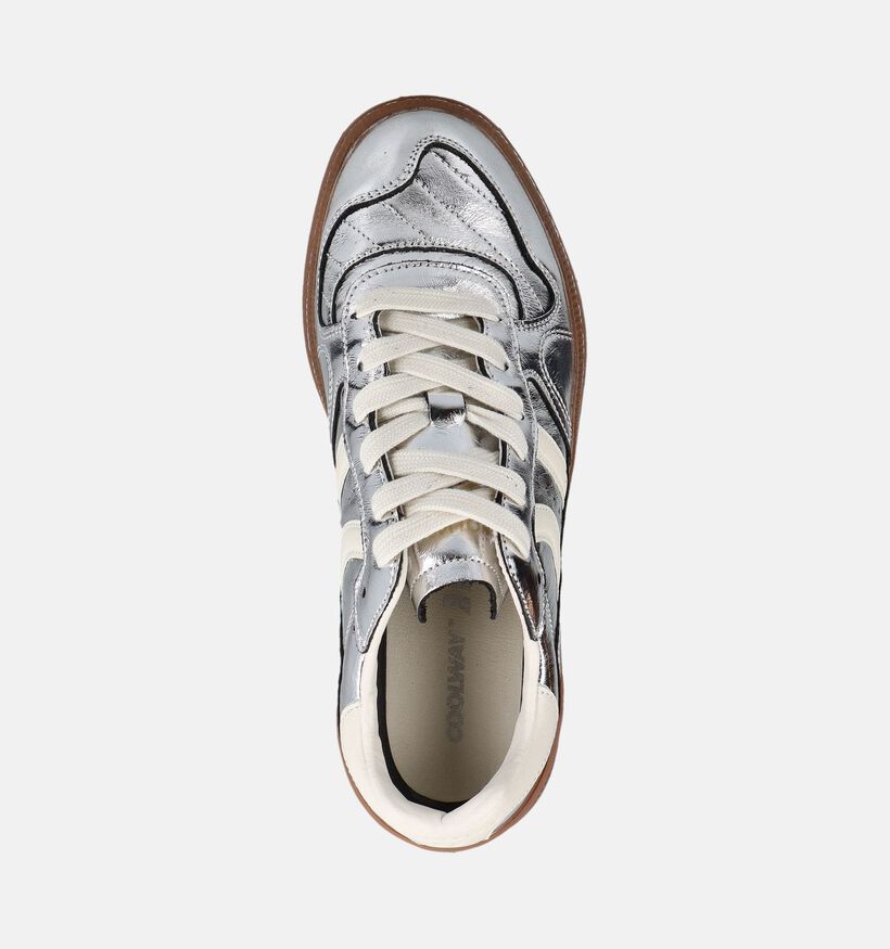 Coolway Goal Zilveren Sneakers voor dames (379805) - geschikt voor steunzolen