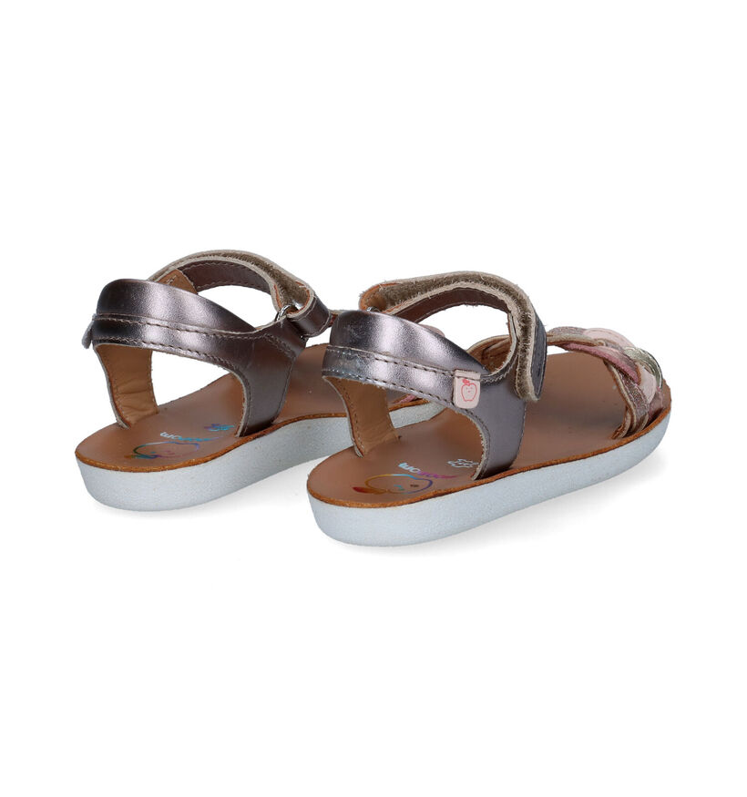 Shoo Pom Goa Wowo Zilveren Sandalen in leer (288597)