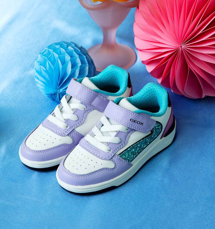 Geox Washiba Paarse Sneakers voor meisjes (351937) - geschikt voor steunzolen