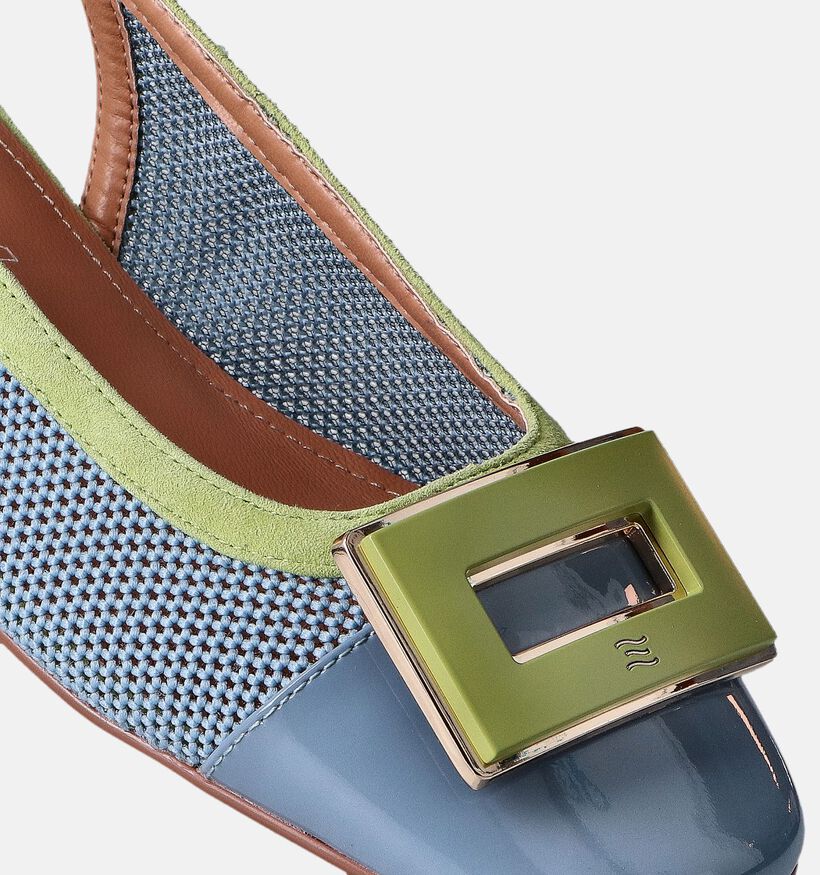 Crinkles Escarpins slingback en Bleu pour femmes (356249)