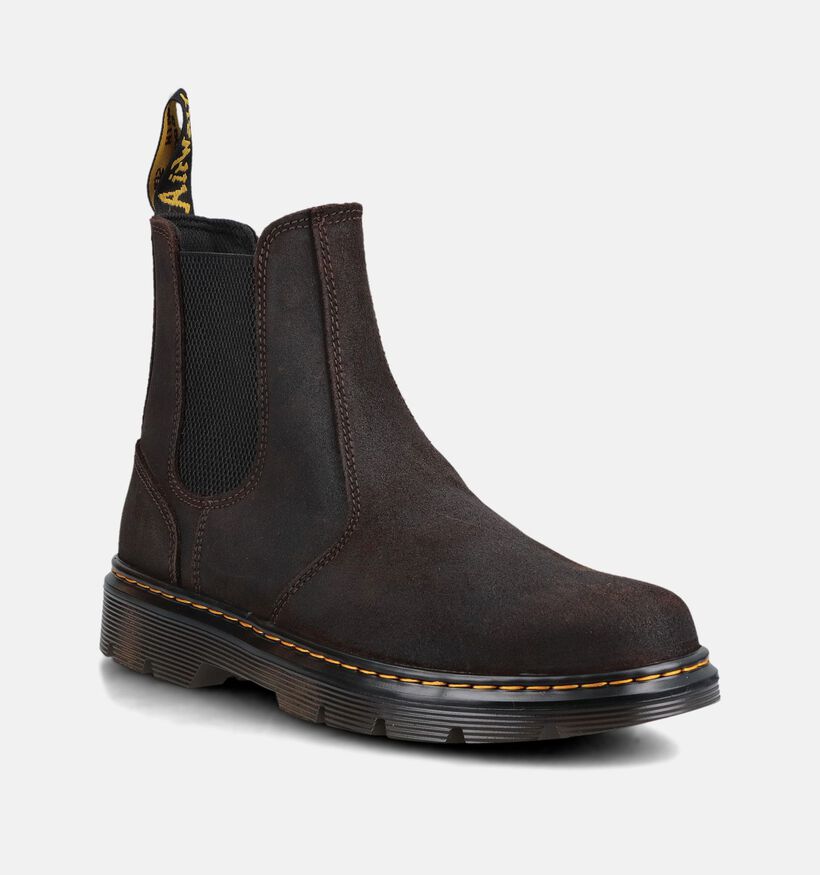 Dr. Martens Aprile Donkerbruine Chelsea Boots voor heren (378035) - geschikt voor steunzolen