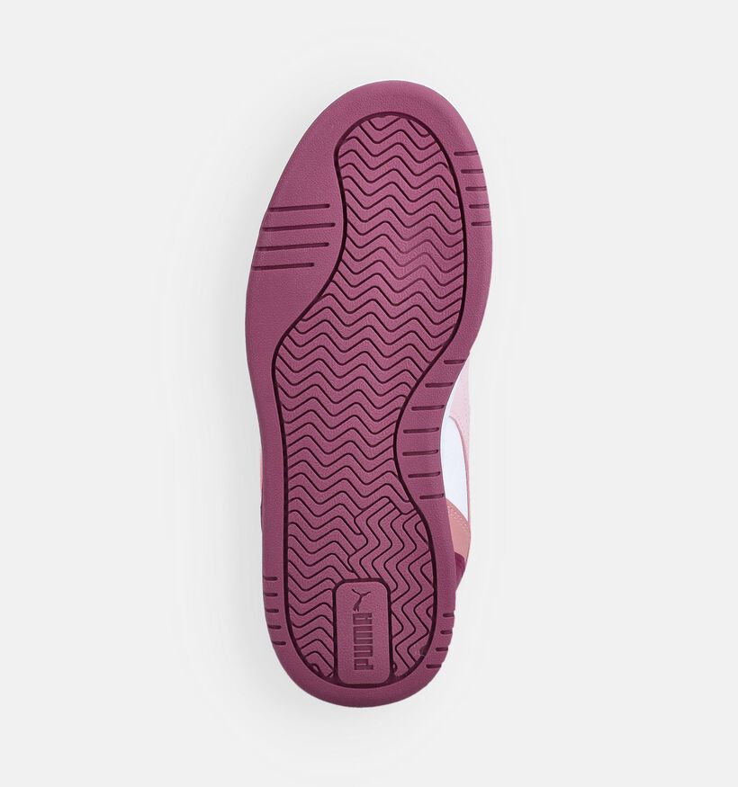 Puma Caven III Baskets basses en Fuchsia pour filles (375585) - pour semelles orthop&eacute;diques