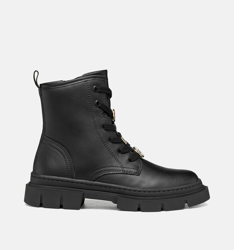 Geox Karsyn Zwarte Boots met Veter en Rits voor meisjes (376266) - geschikt voor steunzolen