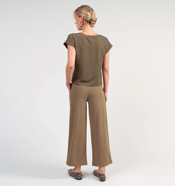 Vila T-shirts Bruin/Groen