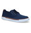 Pius Gabor Blauwe Veterschoenen in stof (305650)