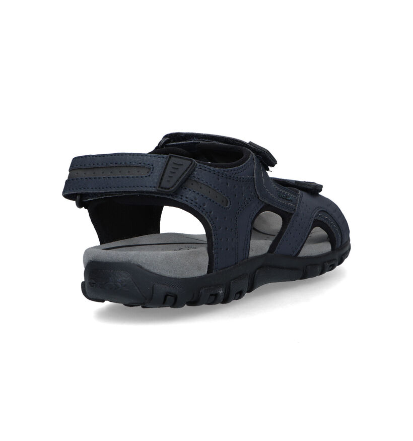 Geox Strada Sandales en Bleu pour hommes (321484)