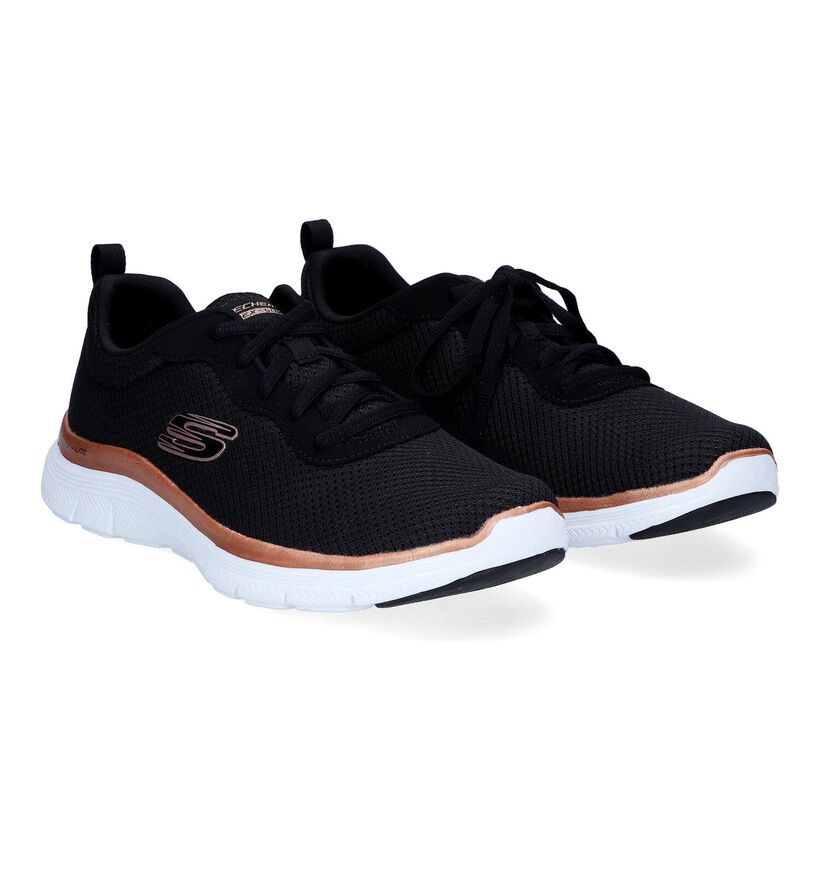 Skechers Flex Appeal Baskets en Noir pour femmes (318171)