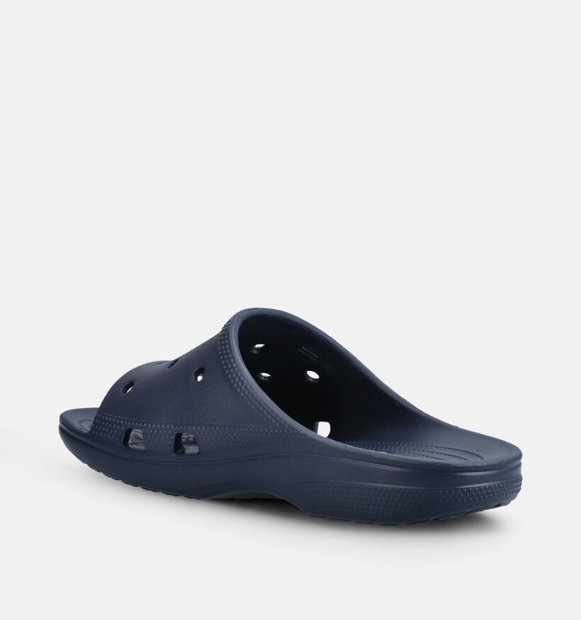 Crocs Slide Claquettes en Bleu fonc&eacute; pour hommes (370908)