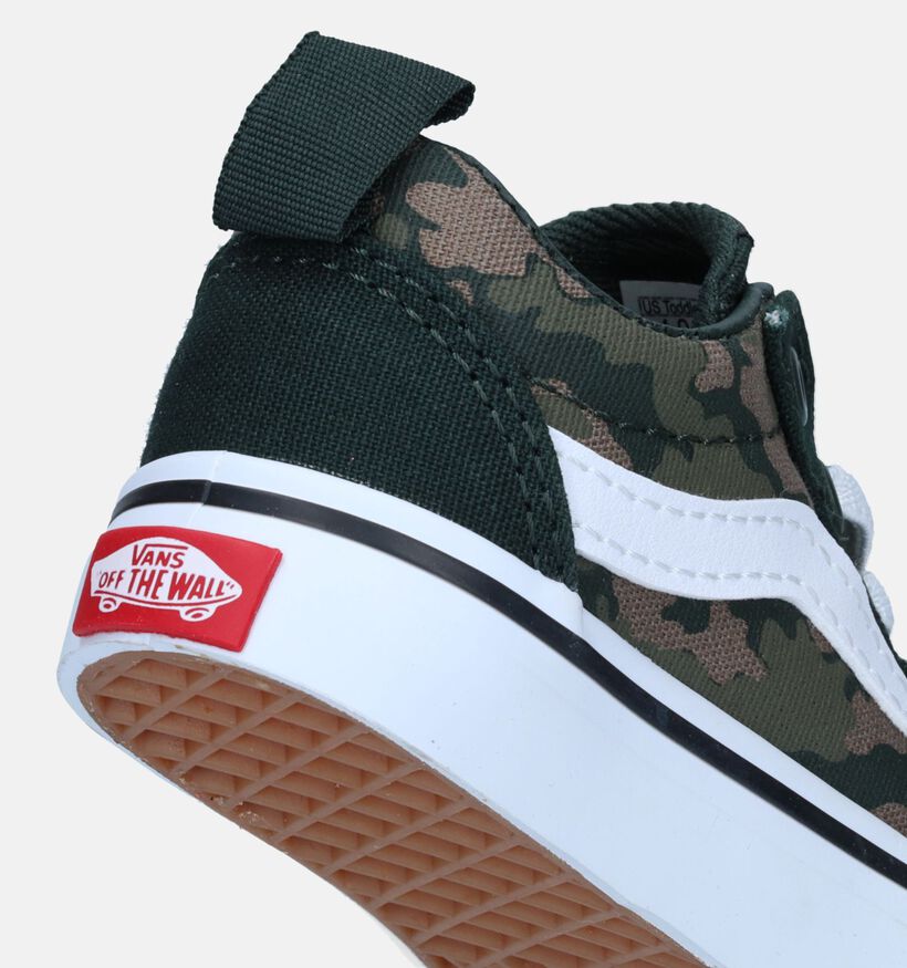 Vans Ward TD Slip-on Camo Baskets pour bébé en Vert pour filles, garçons (334085)