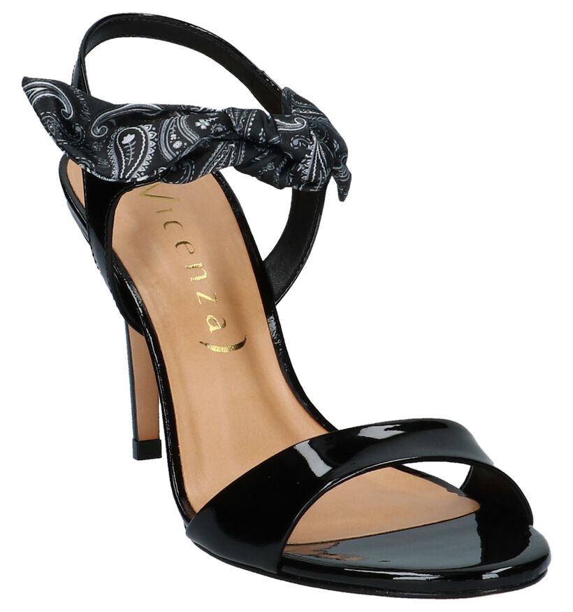 Rode Laké Vicenza Sandalen High Heels in leer (220276)