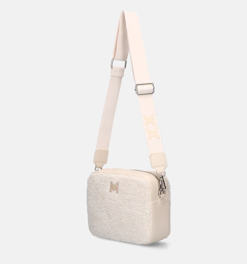 Mexx Sac porté croisé teddy en Écru pour femmes (339316)