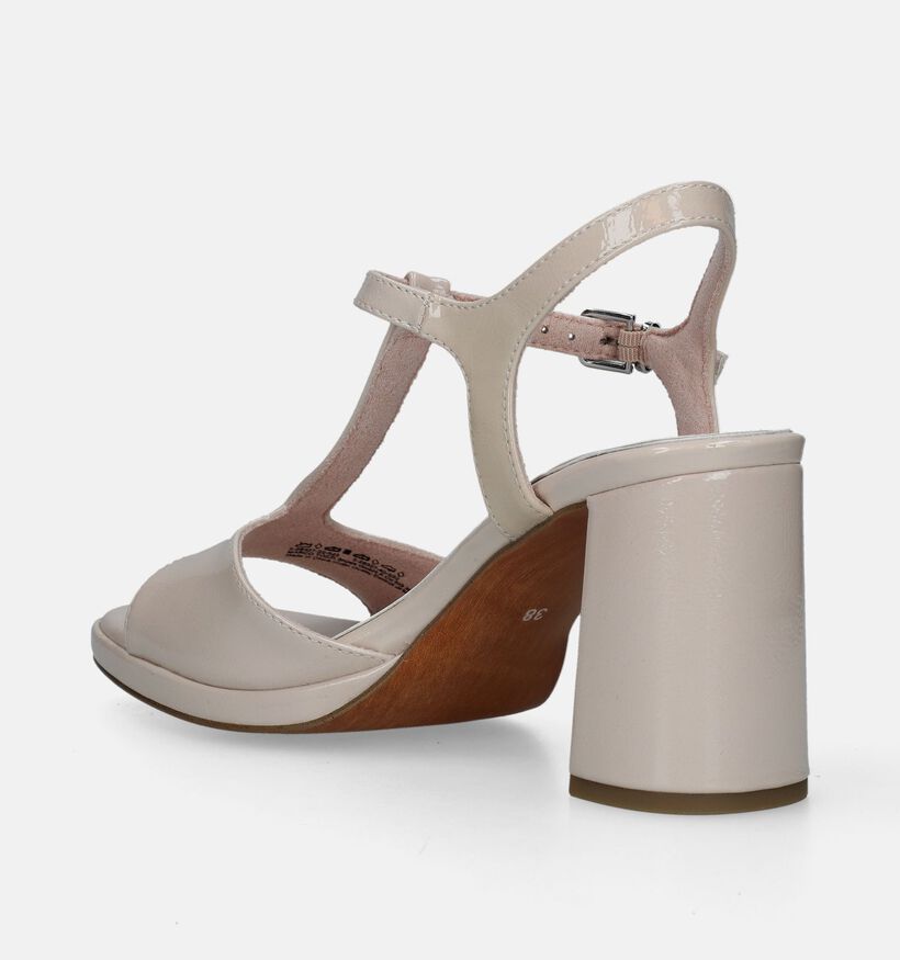 Marco Tozzi Beige Sandalen Met Blokhak voor dames (338348)