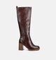 Marco Tozzi Bottes hautes en Brun foncé pour femmes (362554)