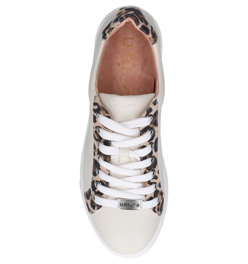 Witte Lage Sneakers Unisa Franci in leer (249276)