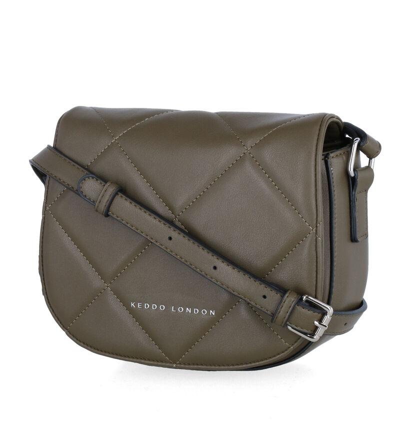 Keddo London Sac porté croisé en Vert kaki en simili cuir (299992)