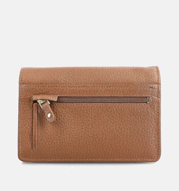 Crinkles Portemonnees Zwart/Beige/Bruin/Groen