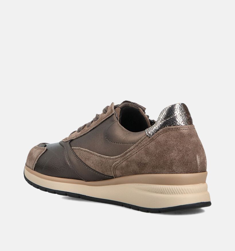 Gabor Bruine Lage Veterschoenen voor dames (360296) - geschikt voor steunzolen