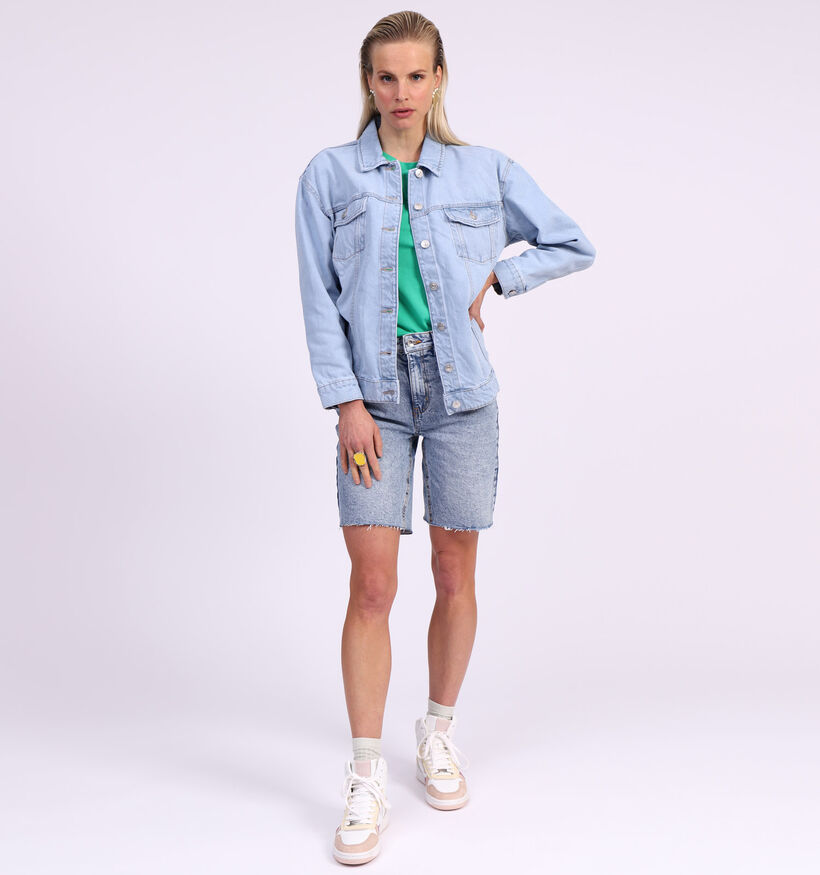 Pieces Lou Veste en jean en Bleu (314683)