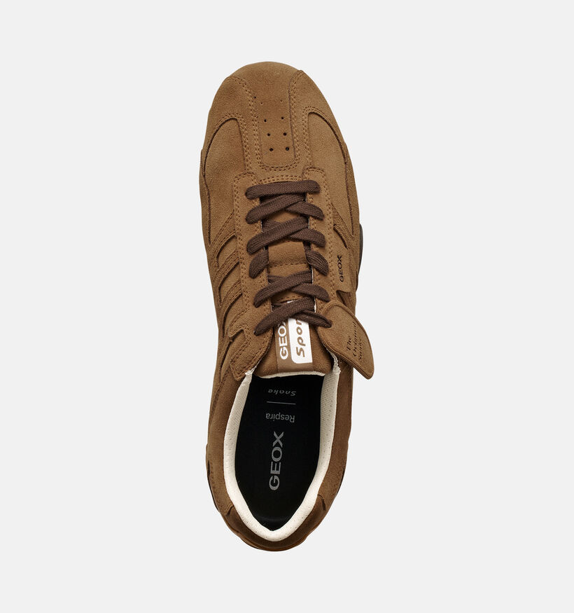 Geox U Snake Cognac Schoenen voor heren (376366) - geschikt voor steunzolen