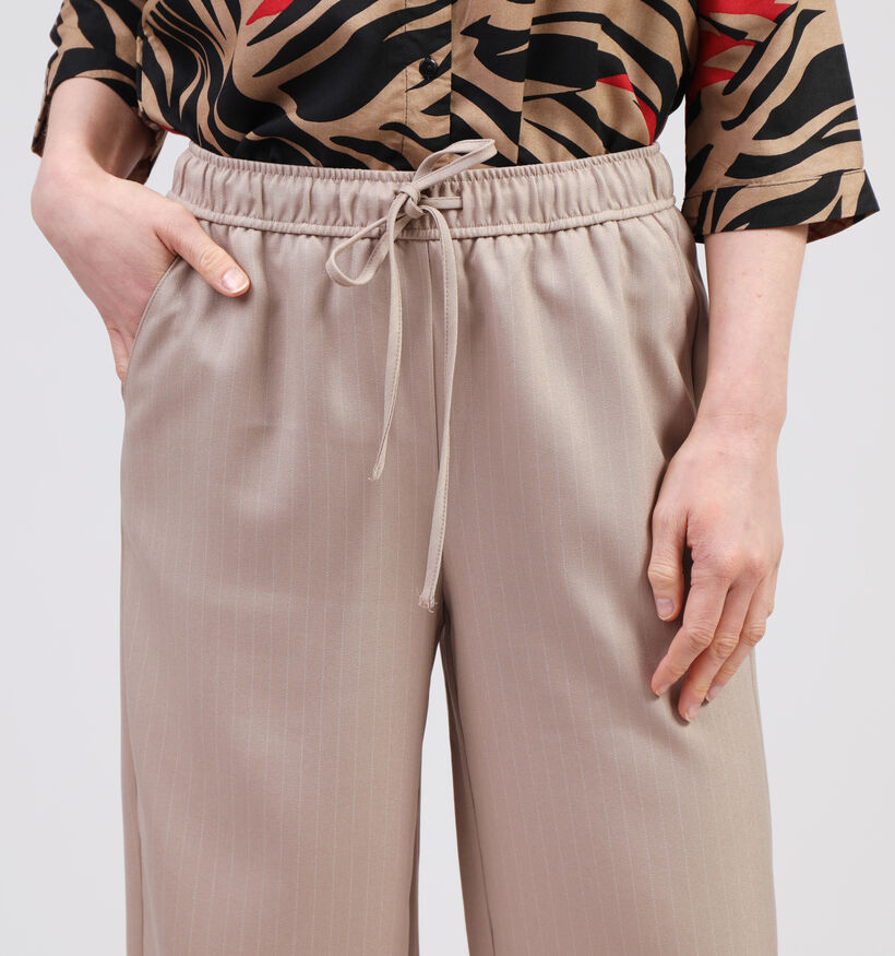Vila Wilma Beige Wijde broek voor dames (351787)