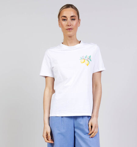 Pieces T-shirts Wit