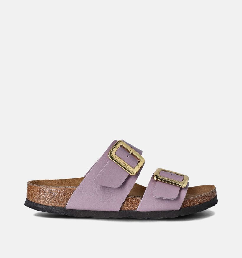 Birkenstock Sydney Cushion Buckle Paarse Slippers voor dames (357604)