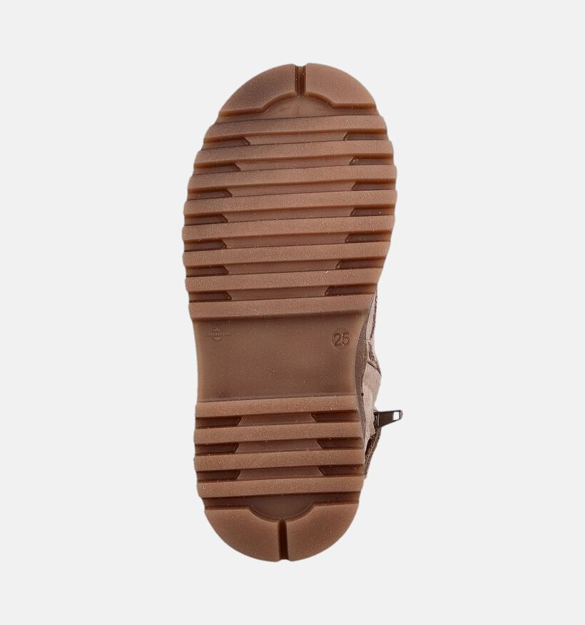 Milo & Mila Taupe Boots met Veters en Rits voor meisjes (380651)