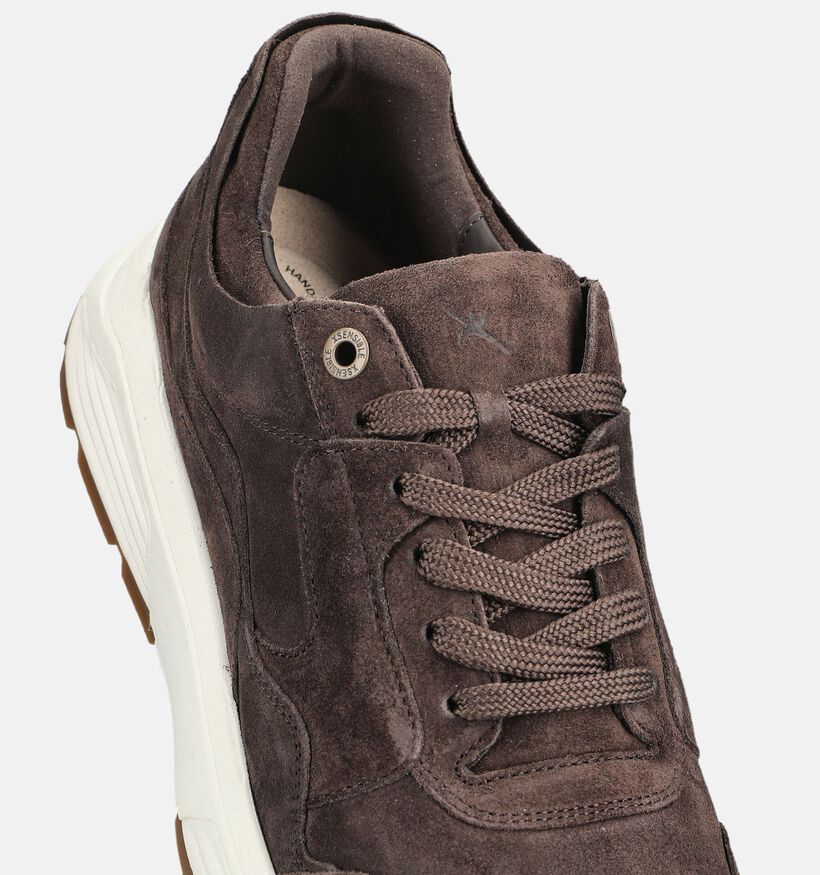 Xsensible Golden Gate Donkerbruine Sneakers voor heren (379244) - geschikt voor steunzolen