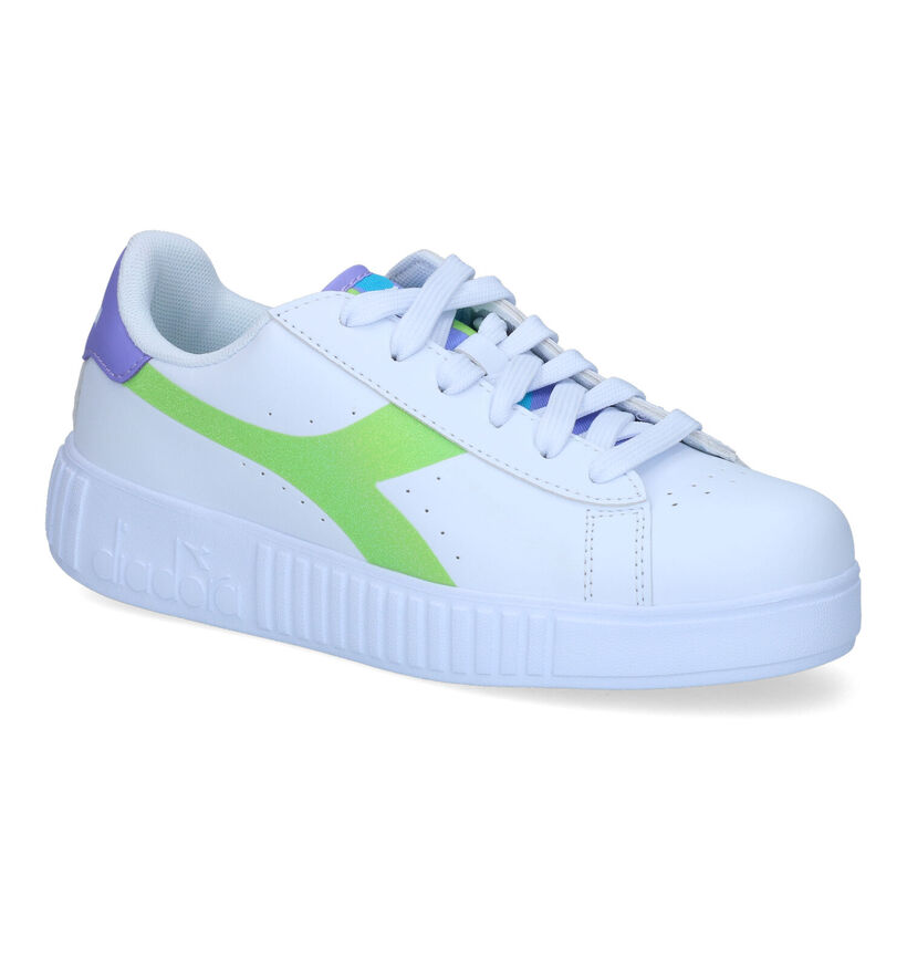 Diadora Game Step GS Witte Sneakers in kunstleer (302941)