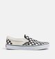 Vans Classic Checkerboard Slip-ons en Noir/Blanc pour hommes (368209)
