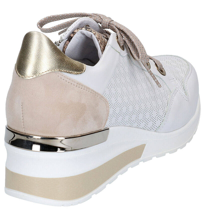Softwaves Chaussures à lacets en Blanc en cuir (275379)